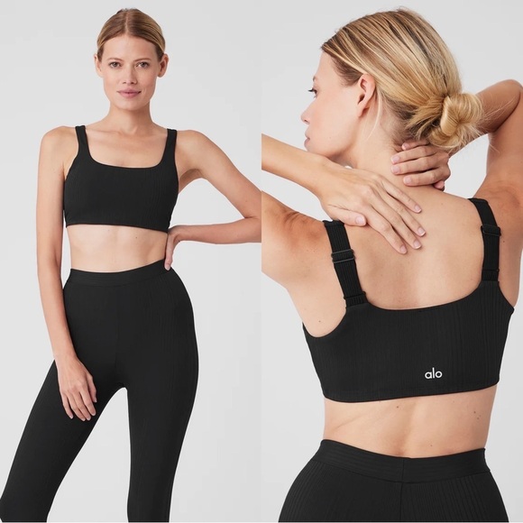 ALO Yoga Other - ALO Yoga Run it Back Black Bra